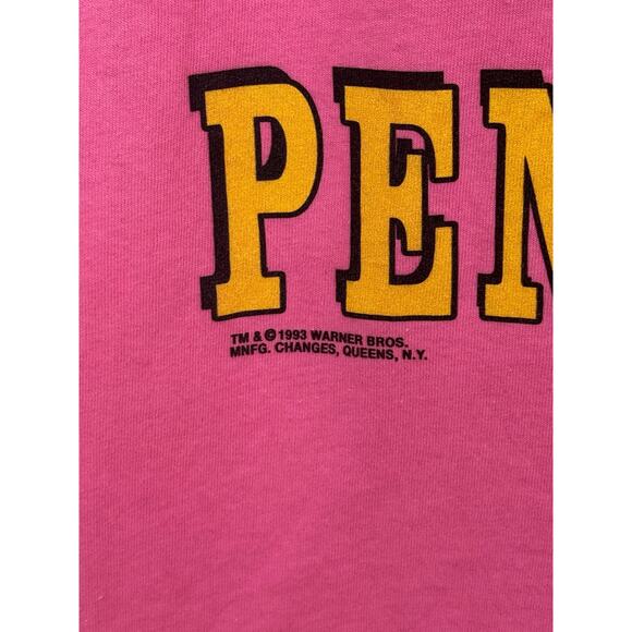 ViNTaGe Pink Pittsburgh Penguins Looney Tunes Taz T-Shirt S - Picture 4 of 6
